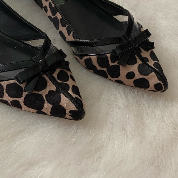 Michael Kors Collection Calf Hair Leopard Flats - Picture 8 of 12